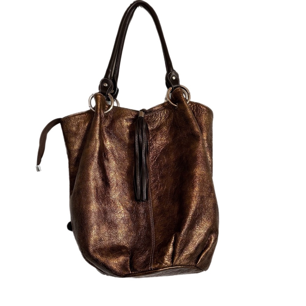 Puntotres Barcelona Spain Gold Bag.